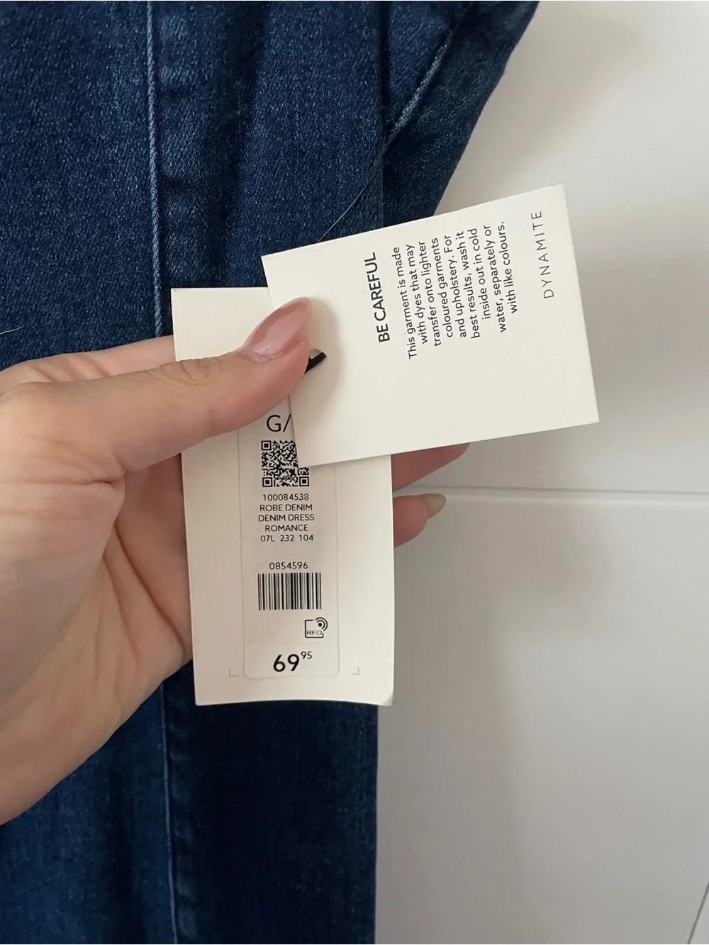 Dynamite Indigo Denim Slip Dress - Picture 2 of 2